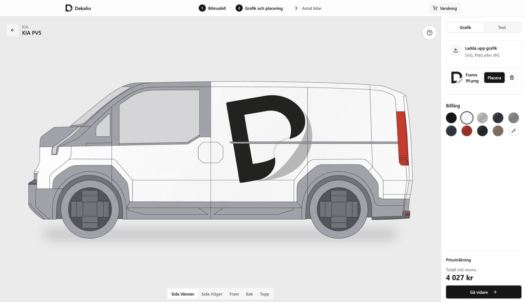 Dekalio Designer Interface